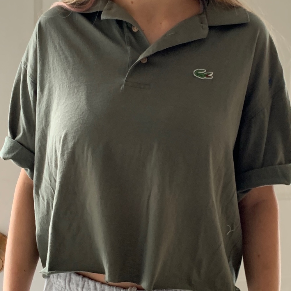 Lacoste cropped polo